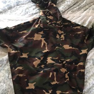 FashionNova Hoodie Camo Tunic NEVER WORN